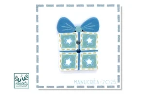 Cadeau N.28-Bouton artisanal en polymère