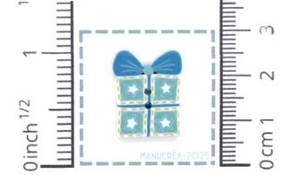 Cadeau N.28-Bouton artisanal en polymère