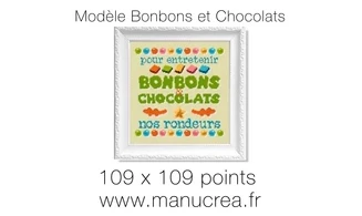 Candies &Chocolates-Cross stitch