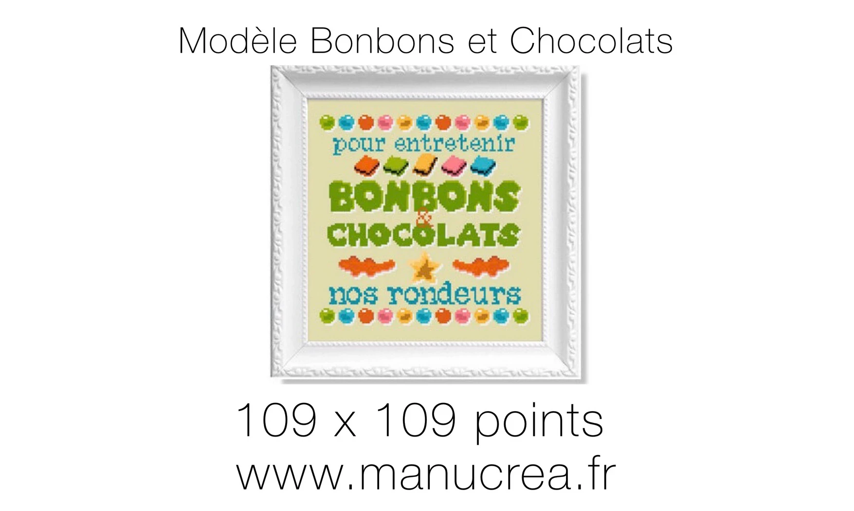 Candies &Chocolates-Cross stitch