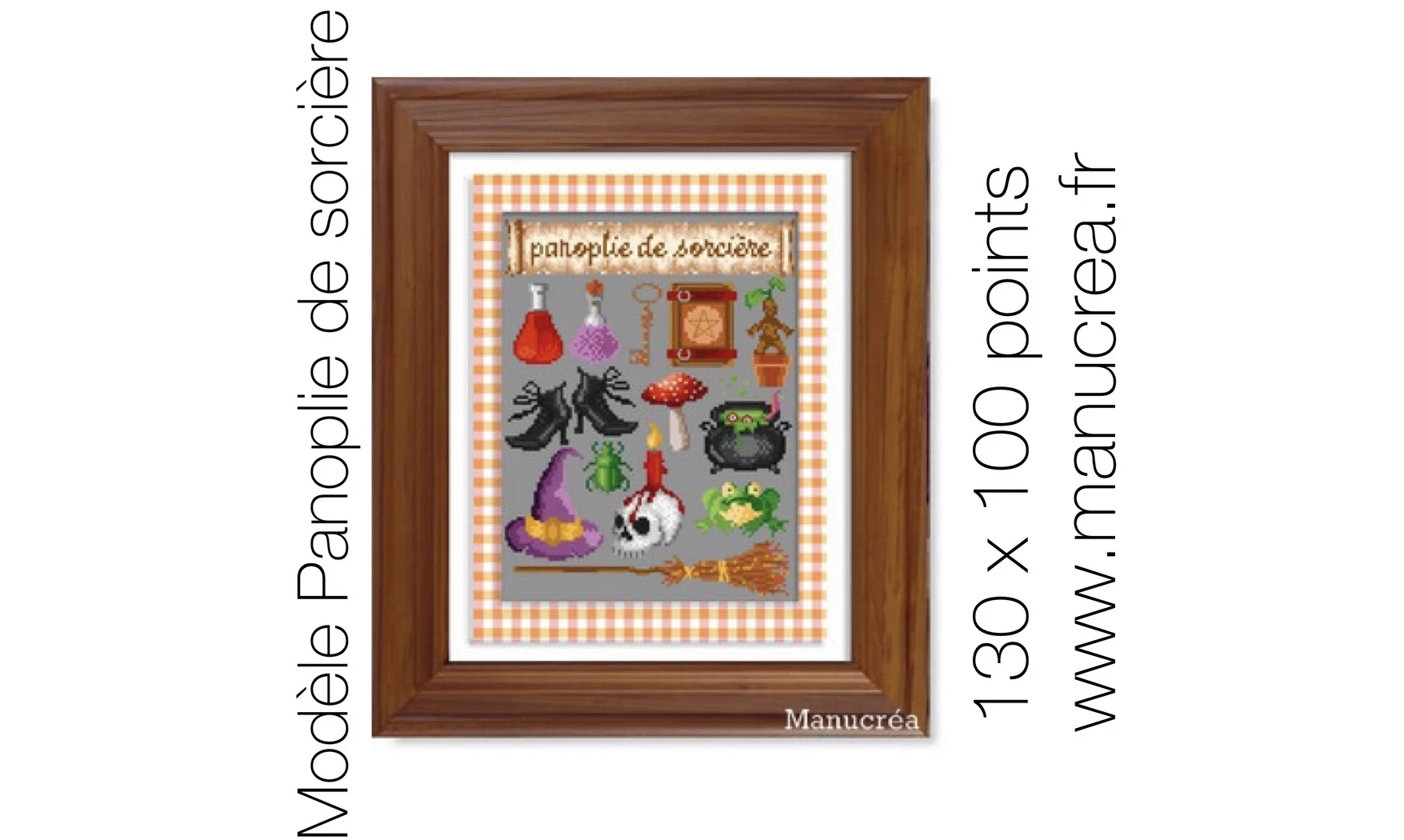 Witch accessories - Cross stitch