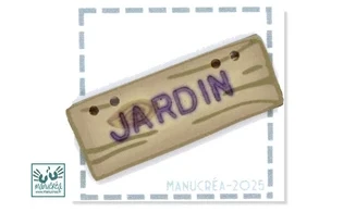 Panneau JARDIN-Bouton polymère