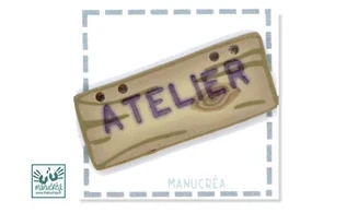 Panneau ATELIER-Bouton polymère
