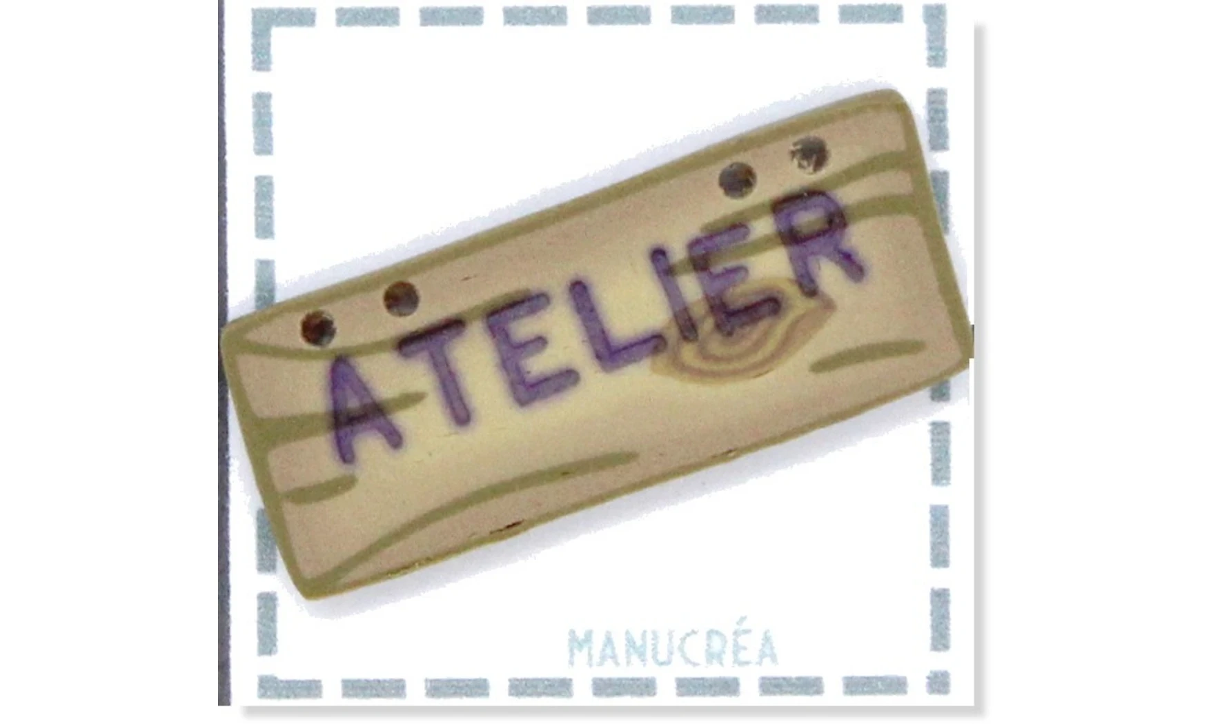 Panneau ATELIER-Bouton polymère