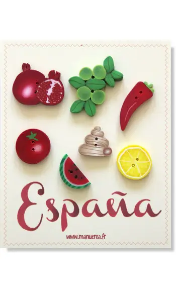 SPAGNA-10 bottoni polimeri