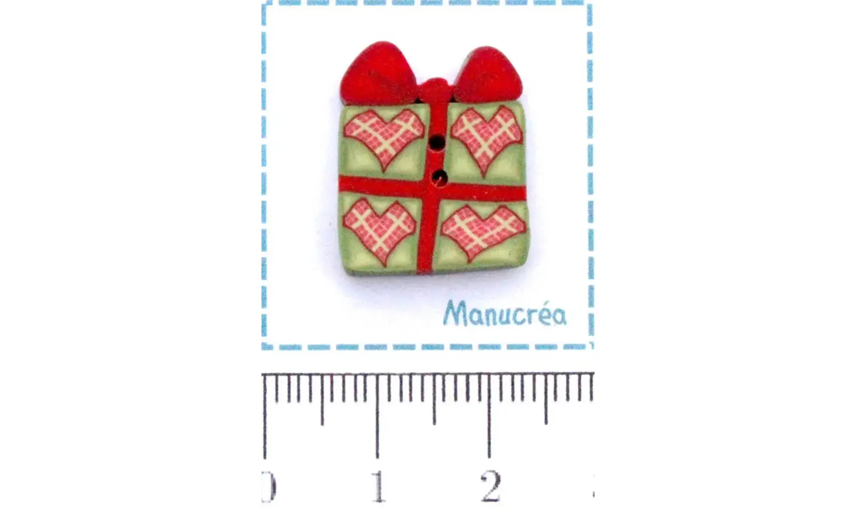 Polymer clay Button : Gift N.12