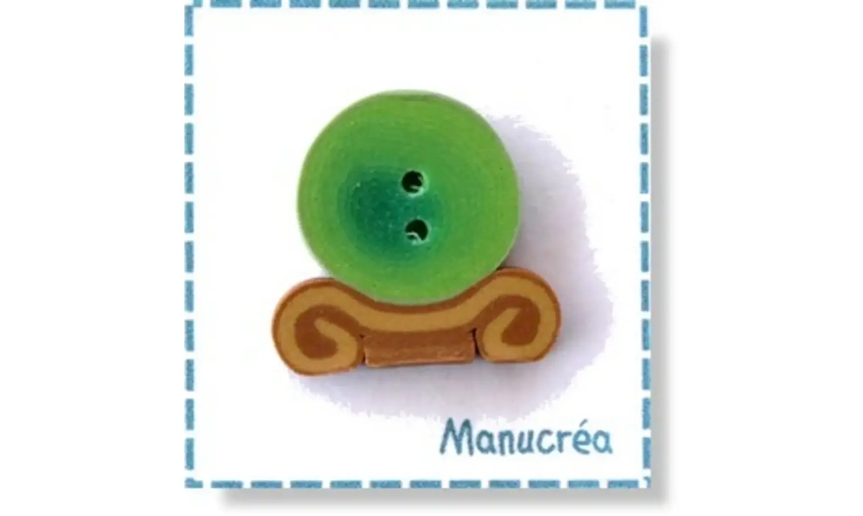 Boule de cristal-Bouton polymère