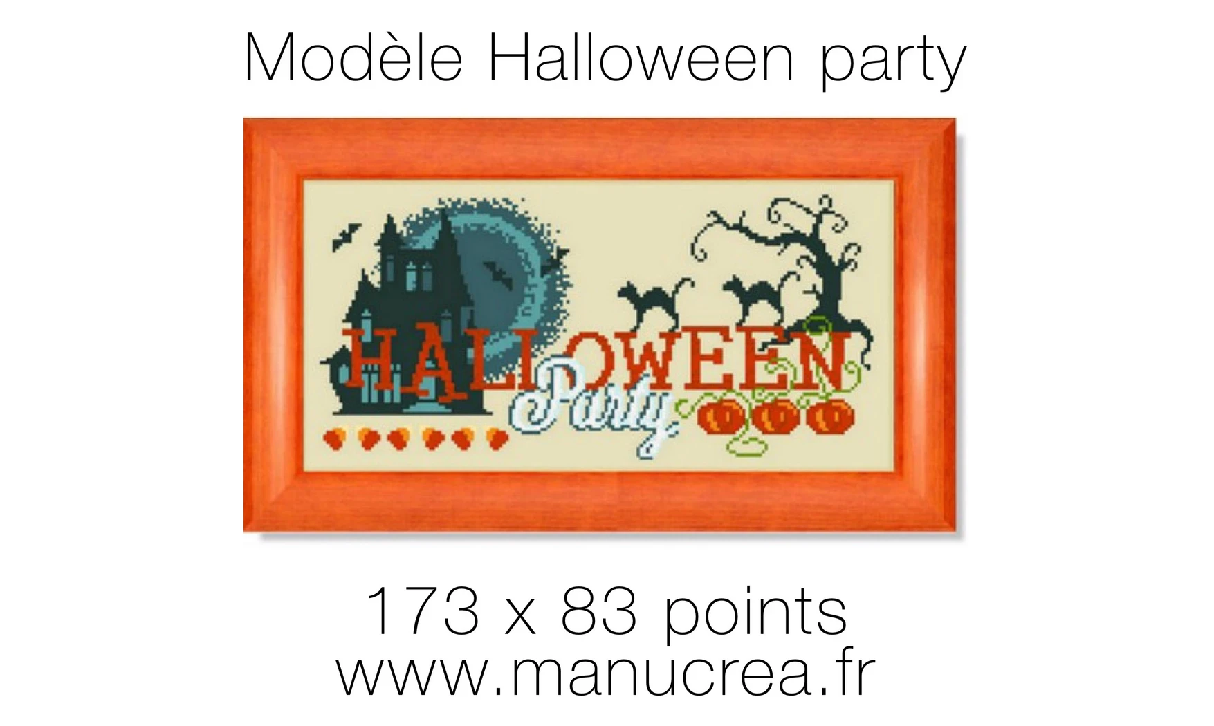 Halloween Party-Modèle de broderie