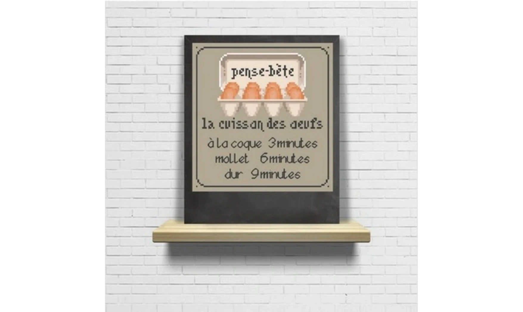 Cuisson des oeufs-Modèle de broderie