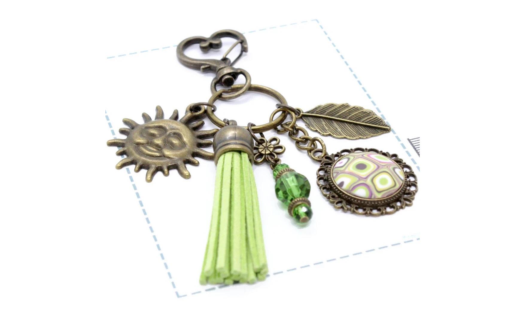 Porte-clefs Cabochon FIMO N.1