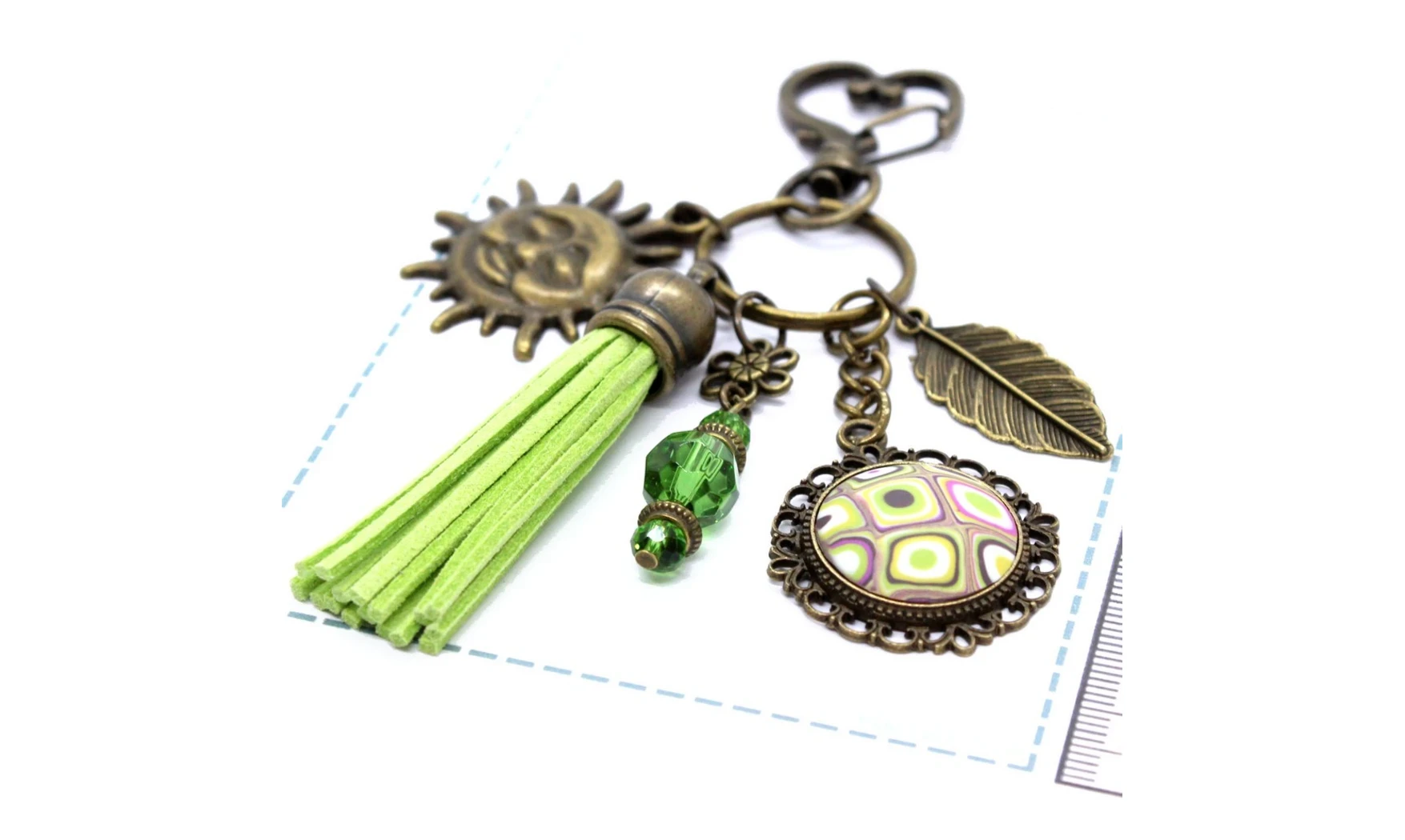 Porte-clefs Cabochon FIMO N.1