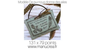 Ce qui nous donne des ailes-Broderie