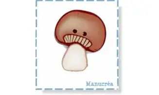 Champignon N.10-Bouton polymère