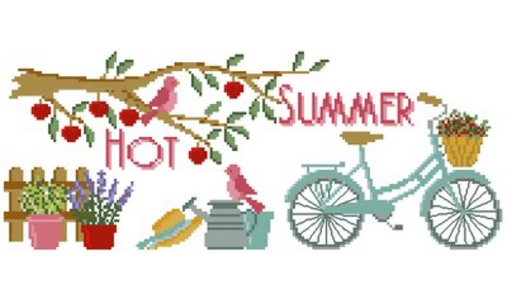 4 saisons : Eté/Summer-Kit-Broderie