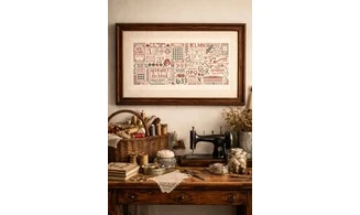 MERCERIE ANCIENNE - Point de croix