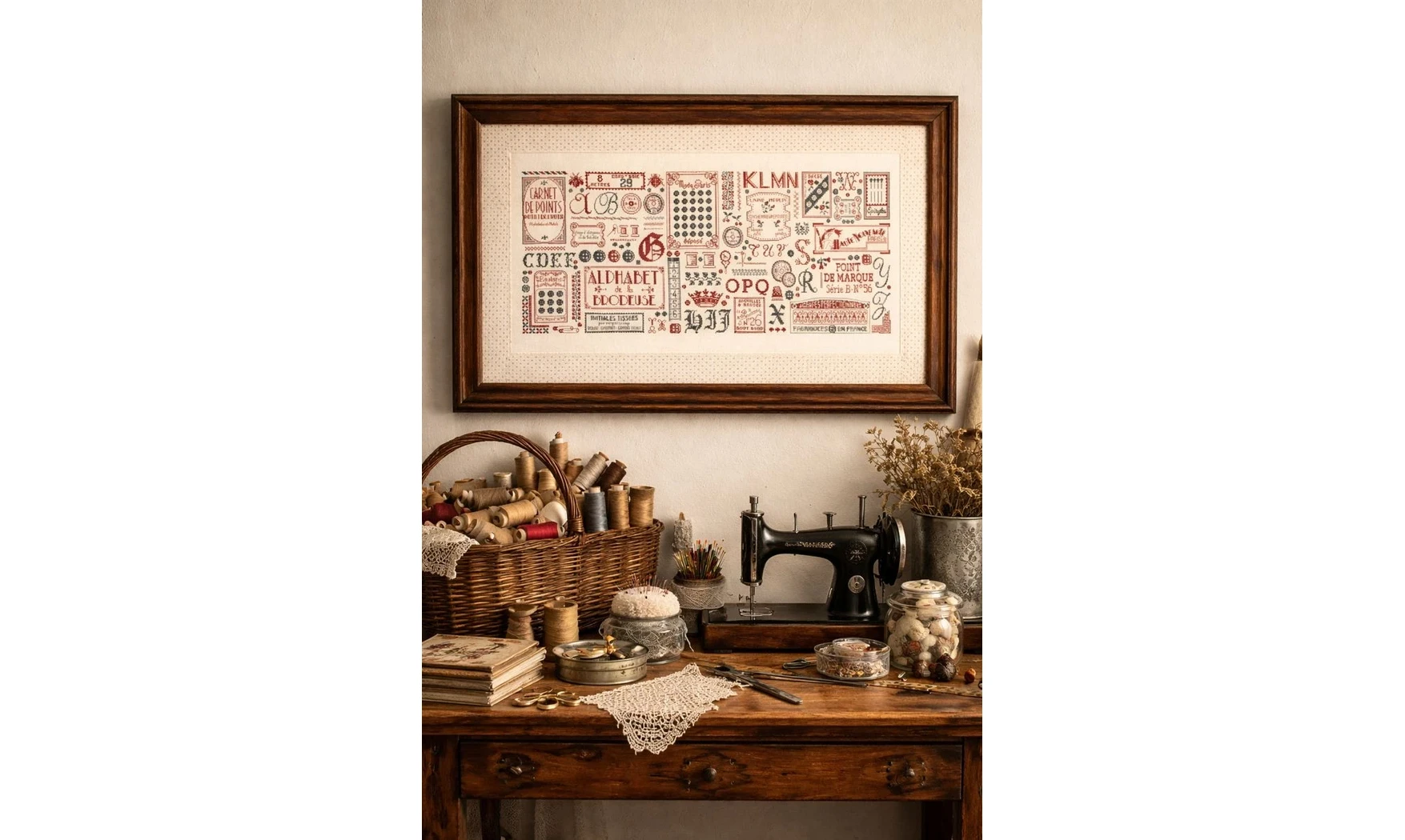 MERCERIE ANCIENNE - Point de croix