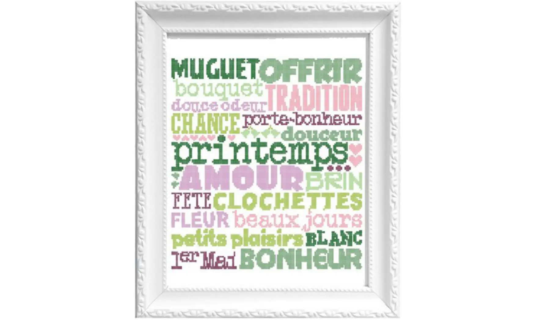 1er mai-Modèle de broderie