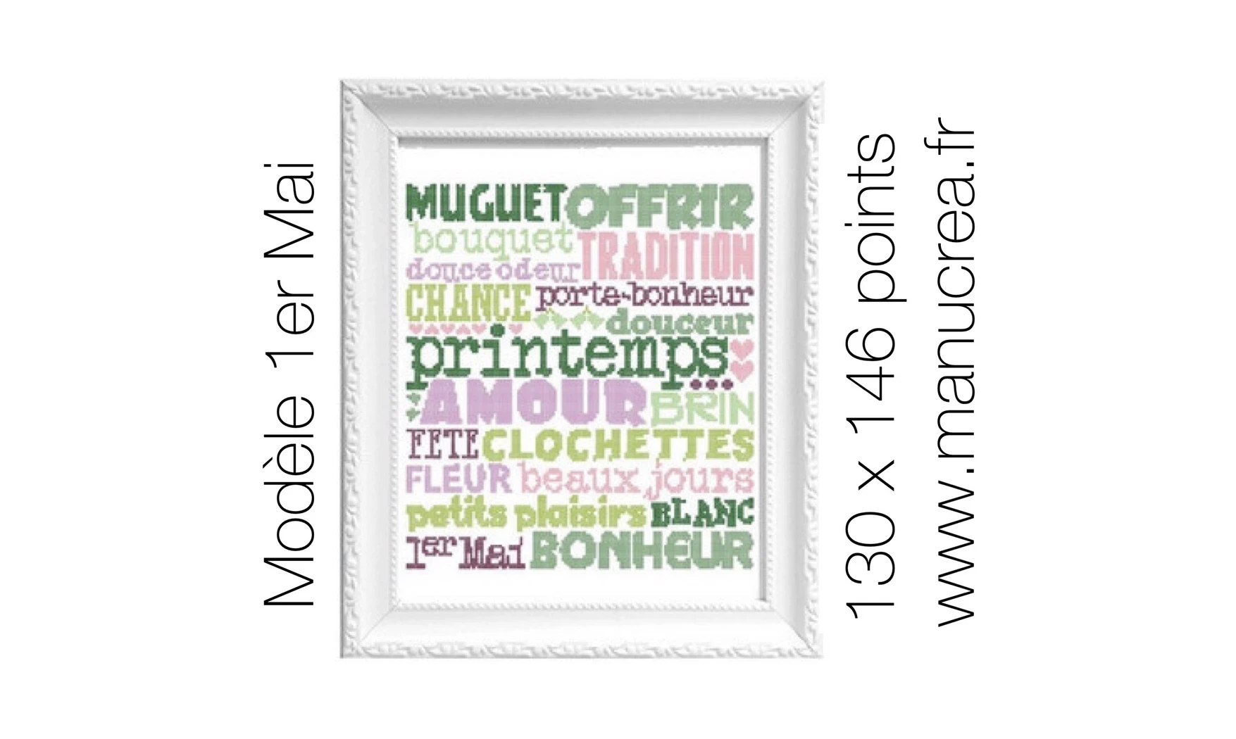 1er mai-Modèle de broderie