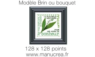 Brin ou bouquet-Modèle de broderie