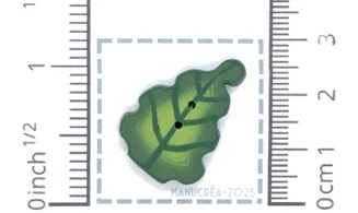 Foglia N.6-Bottone polimero