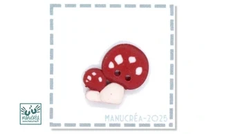2 Champignons N.1-Bouton polymère