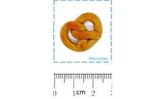 Alsace Bretzel-Bouton polymère-Fait main