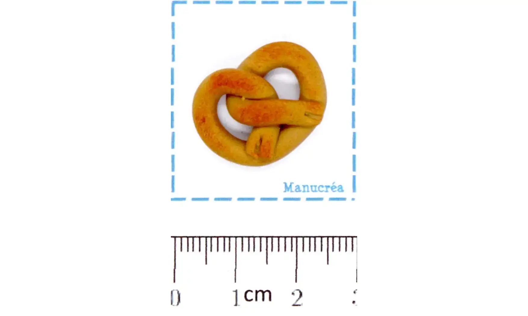 Alsace Bretzel-Bouton polymère-Fait main