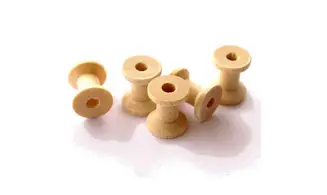 5 mini bobines bois 17x15mm