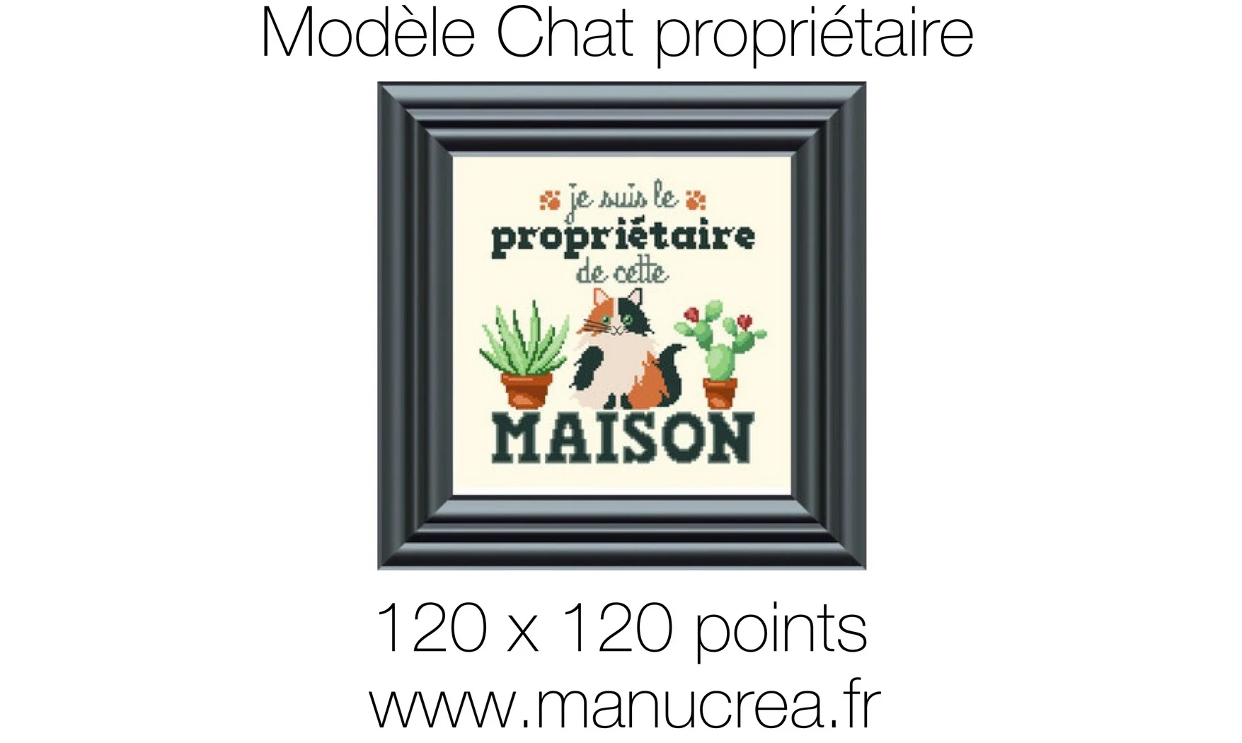 Chat propriétaire-Modèle de broderie
