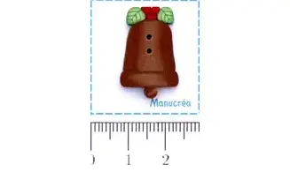 Cloche N.2-Bouton polymère-Fait main