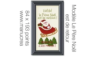 He is coming Back - Cross stitch
