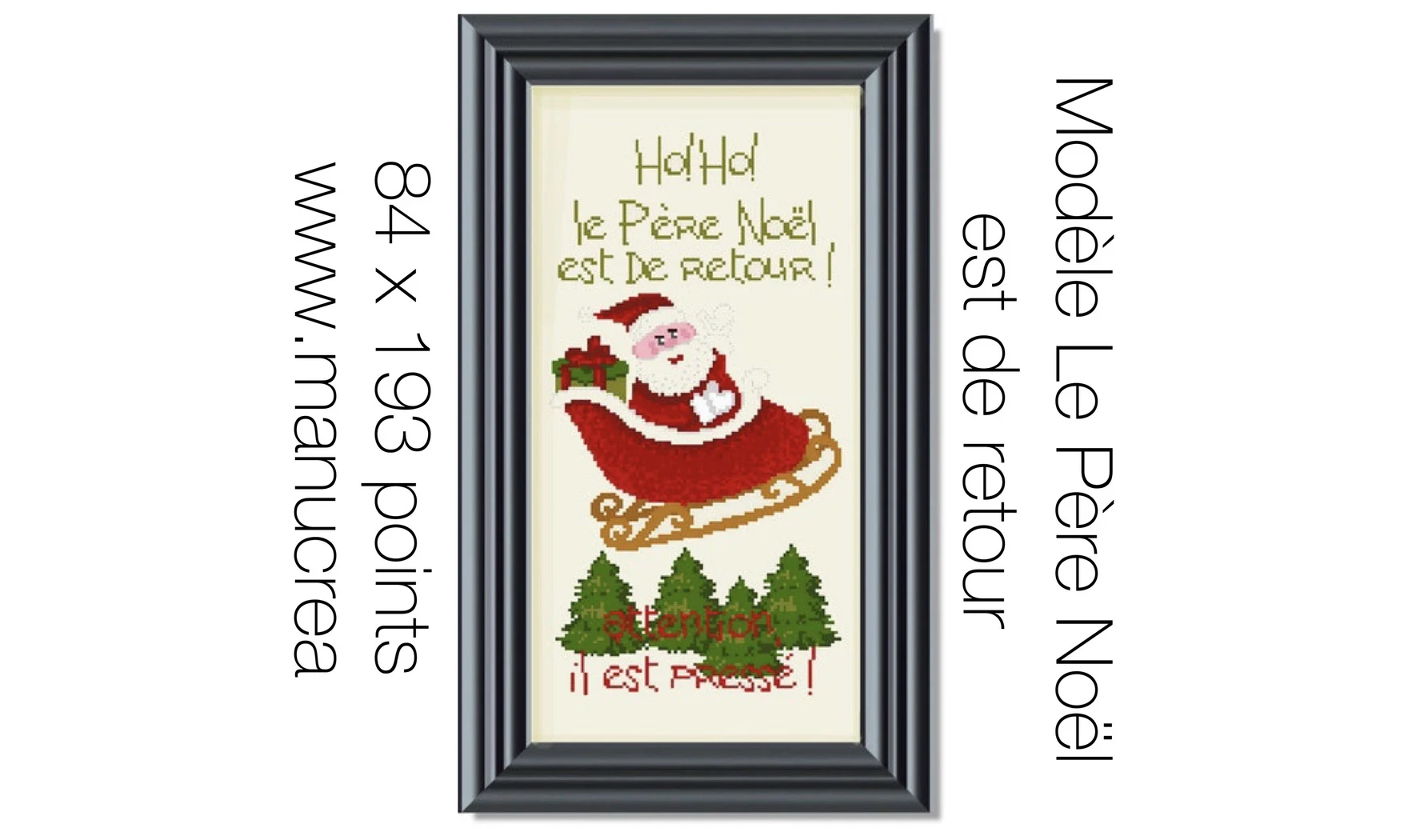 He is coming Back - Cross stitch