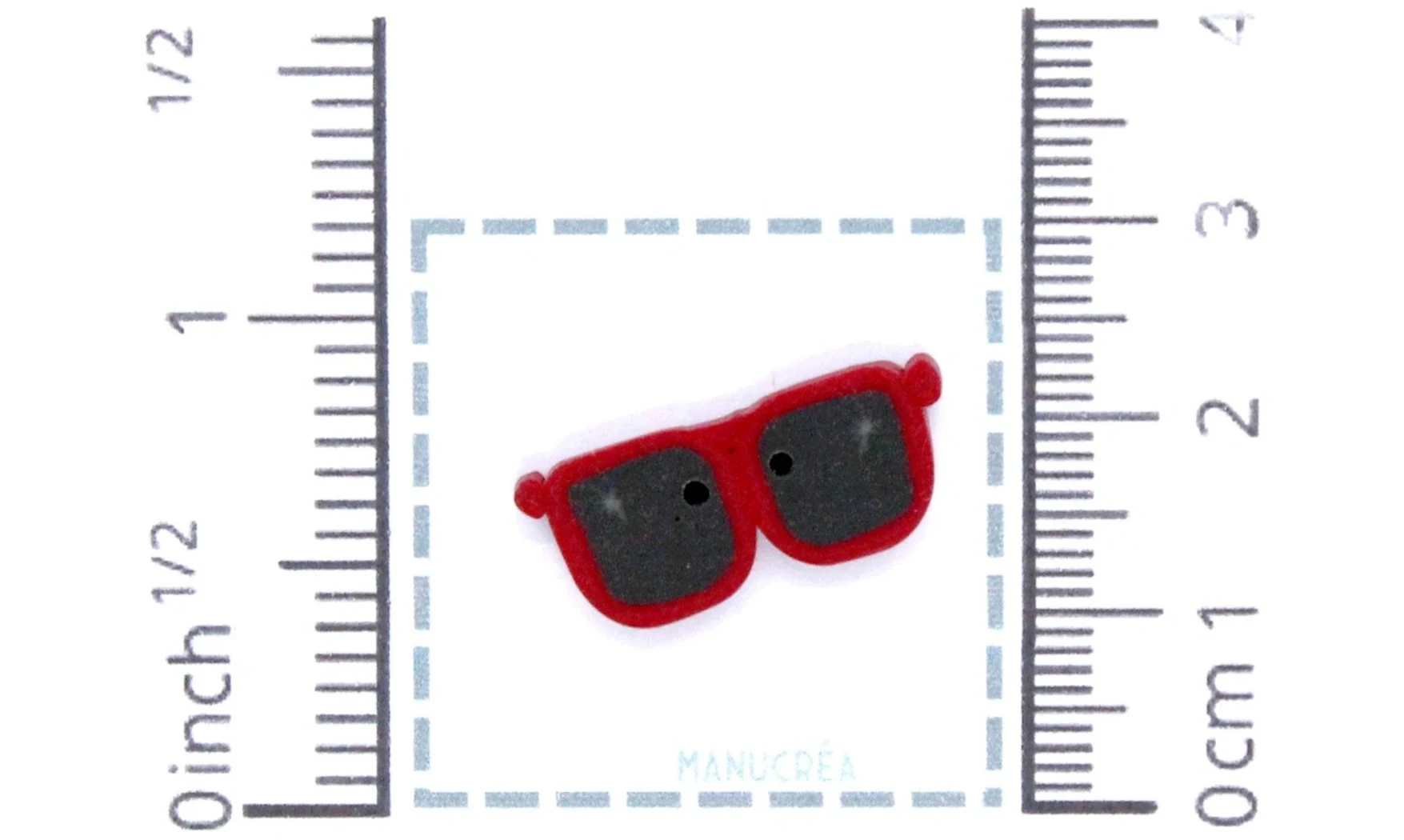 Polymer clay Button : Sunglasses