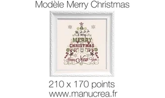Merry Christmas-Modèle de broderie