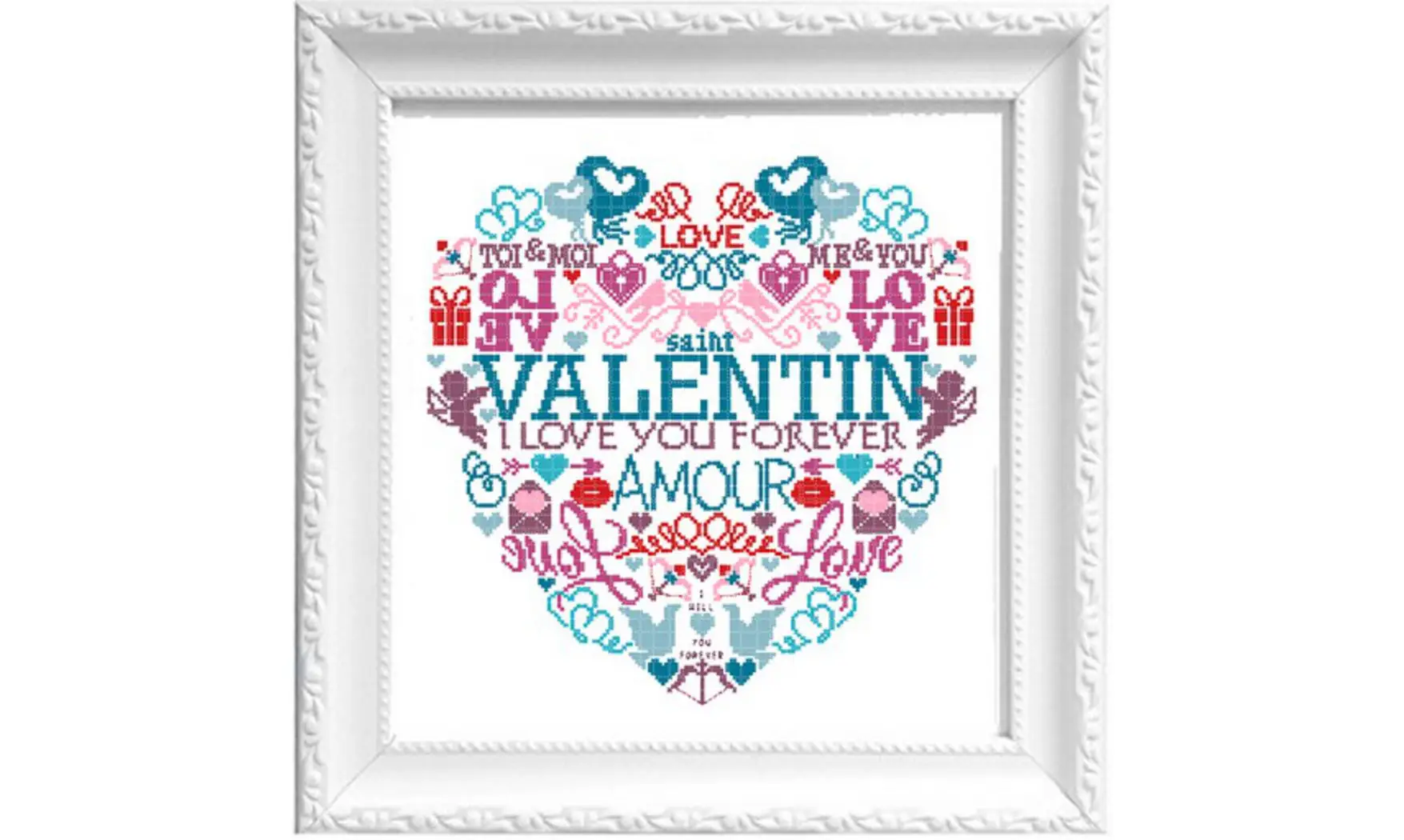 Saint Valentin-Modèle de broderie