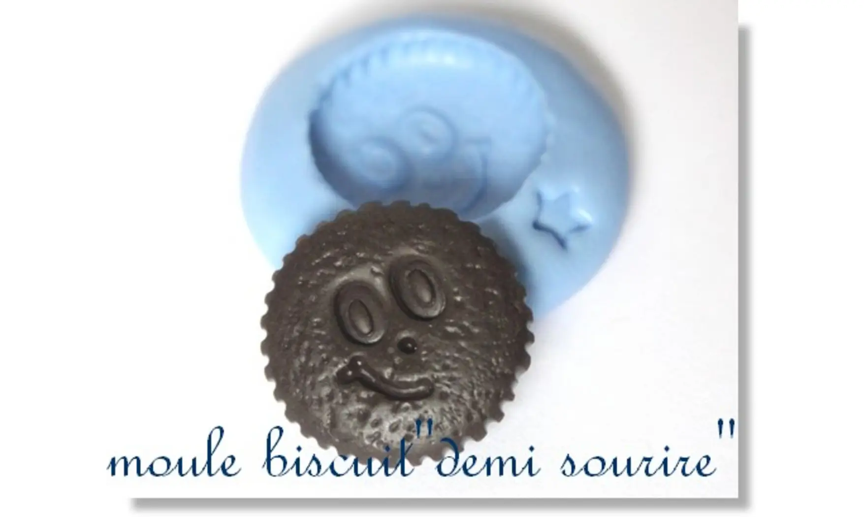 Moule silicone Biscuit Demi sourire