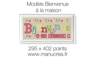 Bienvenue à la maison-Modèle de broderie