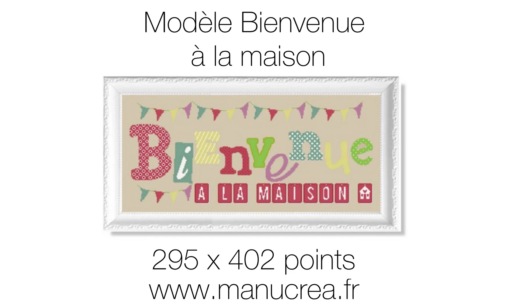 Bienvenue à la maison-Modèle de broderie