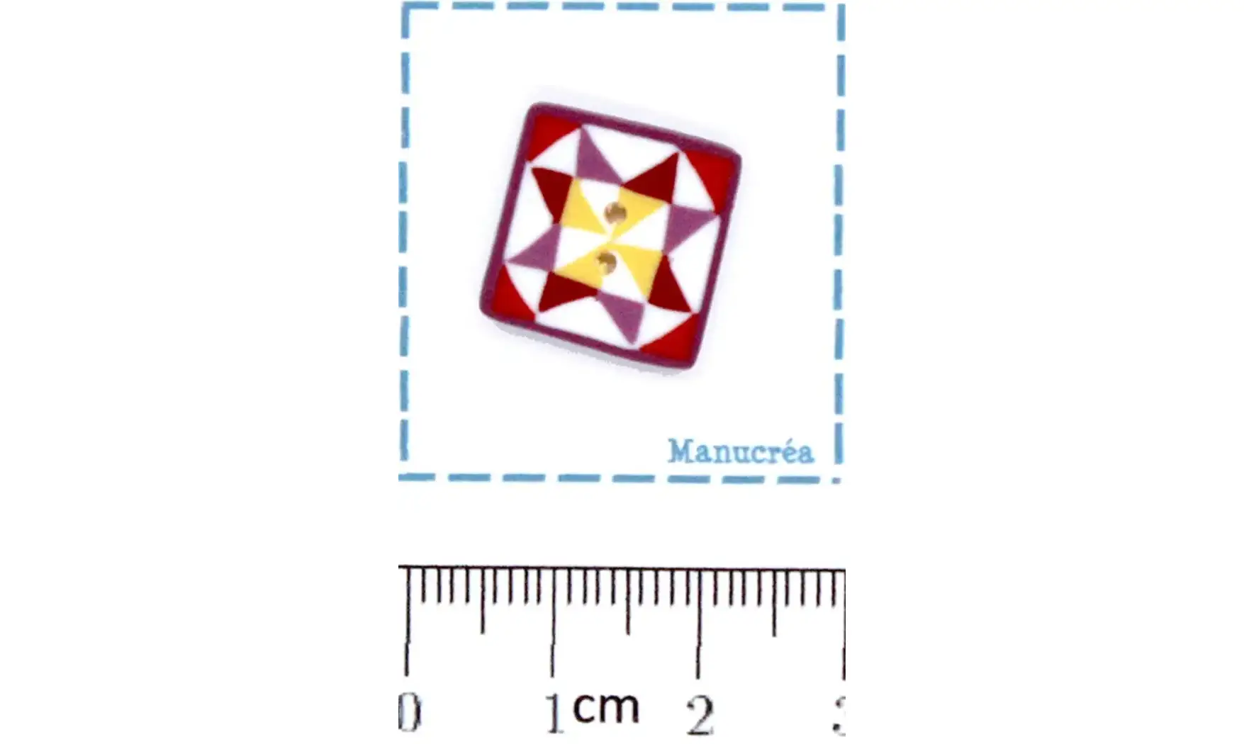 Motif Patchwork N.25-Bouton Polymère