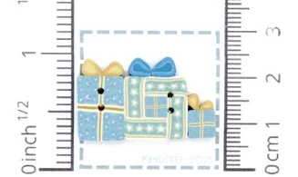 Cadeau N.29-Bouton artisanal en polymère