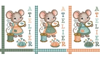 Atelier de la souris - Point de croix