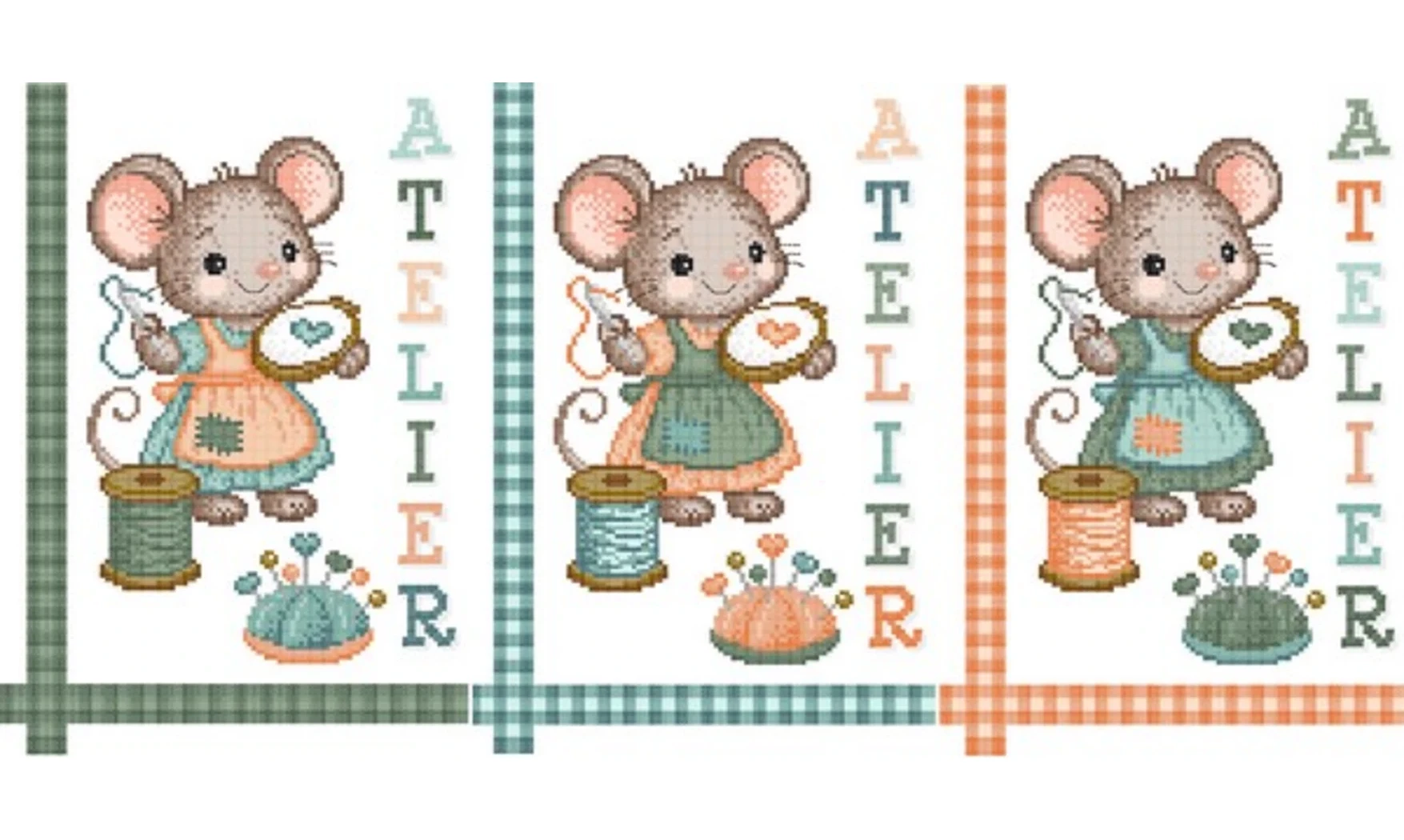 Atelier de la souris - Point de croix